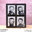 ODDBALL SPOOKY KIDS RUBBER STAMP SET (includes 3 stamps)